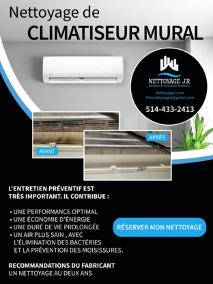 Nettoyage JR - Duct Cleaning