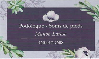 Soins des pieds Podologue Manon Larose - Podologists