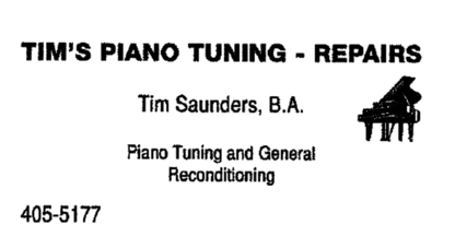 Tim's Piano Tuning - Piano Tuning, Service & Supplies
