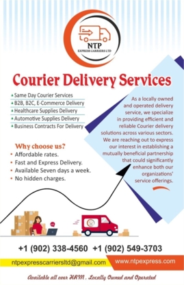 NTP Express Carriers LTD - Service de courrier