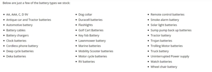 Battery Boy - Battery Supplies