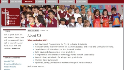 Mississauga Christian French School - Écoles primaires et secondaires