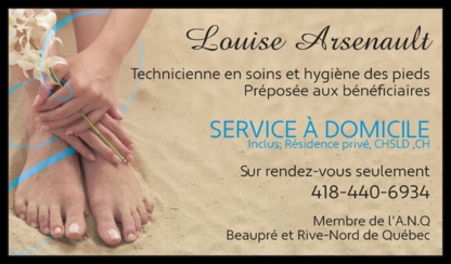 Soins de Pieds Louise Arsenault - Soins des pieds