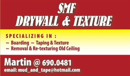SMF Drywall & Texture - Entrepreneurs de murs préfabriqués