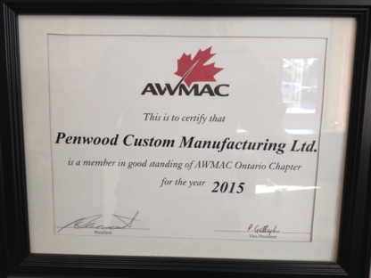 Penwood Custom Manufacturing - Woodworkers & Woodworking