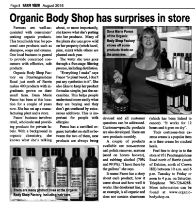 Organic Body Shop Factory - Skin Care Products & Treatments