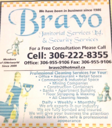 Bravo Janitorial & Security Services Ltd - Nettoyage résidentiel, commercial et industriel