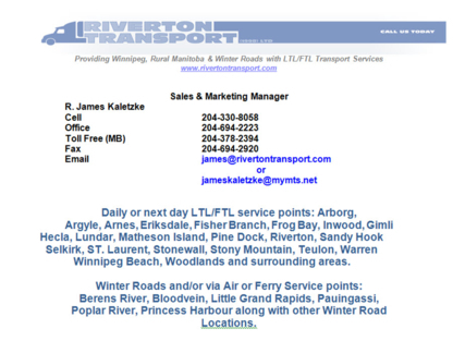 View Riverton Transport (1998 Ltd)’s St Laurent profile
