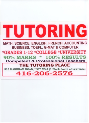 Tutoring Place - Tutorat