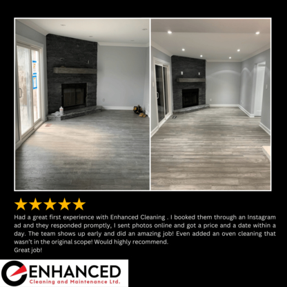 Enhanced Cleaning & Maintenance Ltd. - Nettoyage de maisons et d'appartements