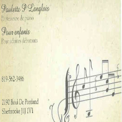 Paulette Langlois Cours de Piano - Écoles et cours de musique