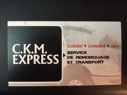 CKM Express - Remorquage de véhicules
