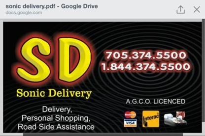 Sonic Delivery - Service de livraison