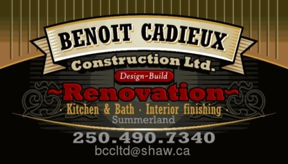 Benoit Cadieux Construction - Rénovations