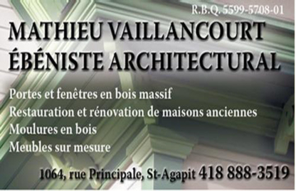 Mathieu Vaillancourt Ébéniste architectural - Portes et fenêtres