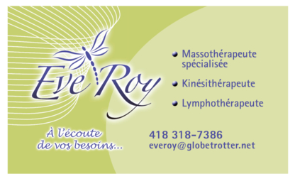 Eve Roy Massothérapeute - Massage Therapists
