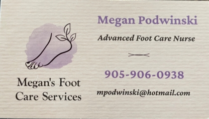 Megan’s Foot Care Services - Soins des pieds