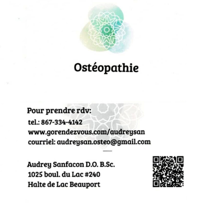 Ostéopathie Audrey Sanfacon - Ostéopathie