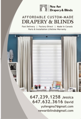 New Art Drapery & Blinds - Designers d'intérieur