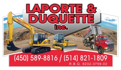 Laporte & Duquette Inc - Entrepreneurs en excavation