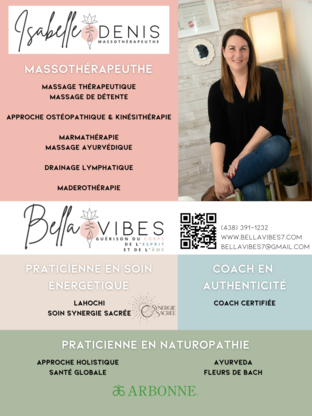 Bella Vibes - Massothérapie Isabelle Denis - Massage Therapists