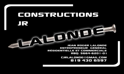 Les Construction Jean-Roger Lalonde - Entrepreneurs en construction