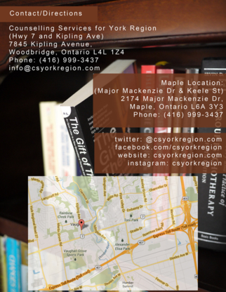 Counselling Services for York Region - Psychologists