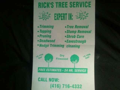 Rick's Tree Service - Tree Service