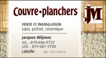 Couvre-Planchers JM - Fournitures et matériel de céramique