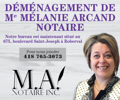 View Melanie Arcand - M.A. notaire inc.’s Saint-Prime profile