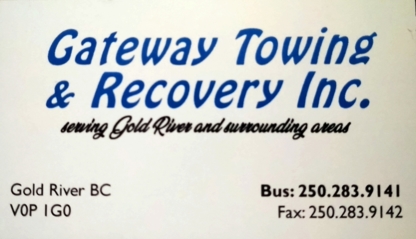 Gateway Towing & Recovery - Remorquage de véhicules