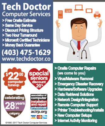 Tech Doctor Computer Services - Réparation d'ordinateurs et entretien informatique