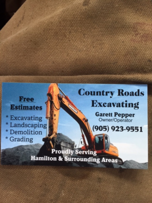 Country Roads Excavating - Excavation Contractors