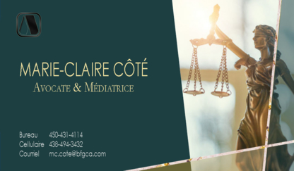 Marie-Claire Côté, Avocate et Médiatrice - Avocats