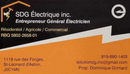 SDG Électrique - Electricians & Electrical Contractors