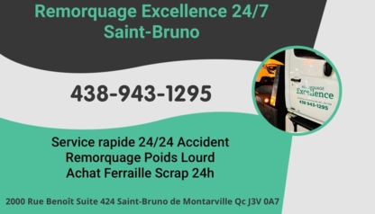 View Remorquage Excellence 24/7’s Saint-Basile-le-Grand profile