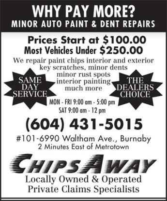 Chipsaway - Auto Body Repair & Painting Shops