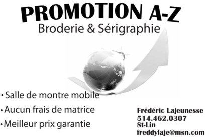 Promotion A-Z - Articles promotionnels