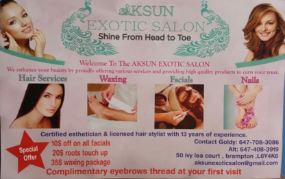 AKSUN Exotic SALON - Salons de coiffure et de beauté