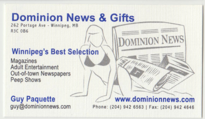 View Dominion News & Gifts Ltd’s Winnipeg profile
