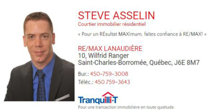 Steve Asselin courtier immobilier résidentiel - Courtiers immobiliers et agences immobilières