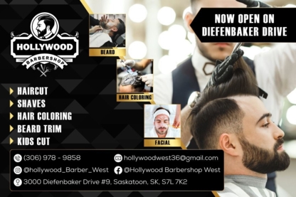 Hollywood Barbershop West Ltd - Hairdressers & Beauty Salons