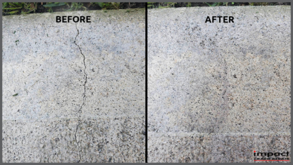 Impact Crack Repair - Chemical & Pressure Cleaning Systems