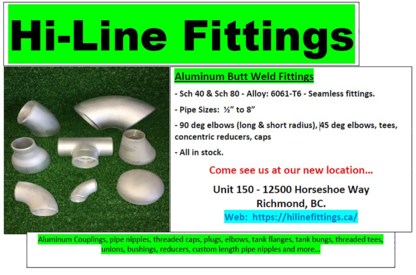 Hi-Line Aluminum Fittings - Aluminum Fabricators