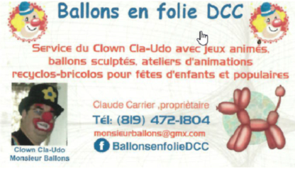 Ballons en folie DCC et Disco Mobile Carrier-Ok