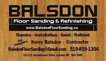 Balsdon Floor Sanding - Floor Refinishing, Laying & Resurfacing