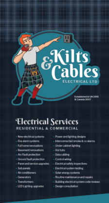 Kilts & Cables - Electricians & Electrical Contractors
