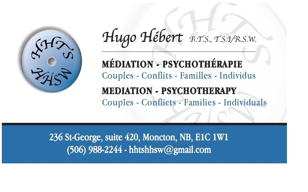 Hugo Hébert TSI/RSW - Psychotherapy