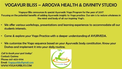 Yogayur Bliss Arogya Health & Divinity Studio - Yoga Courses & Schools