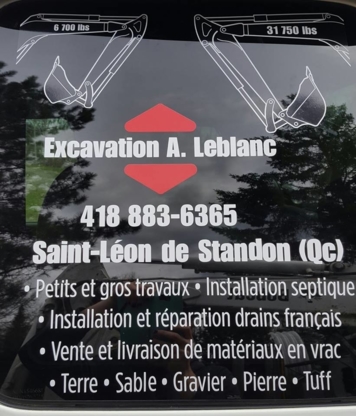 Voir le profil de Excavation A. Leblanc - Lac-Etchemin